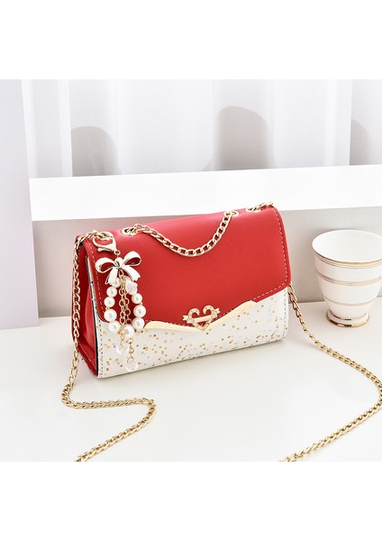 Küçük Kare Tek Omuz Crossbody Çantası (Yurt Dışından)
