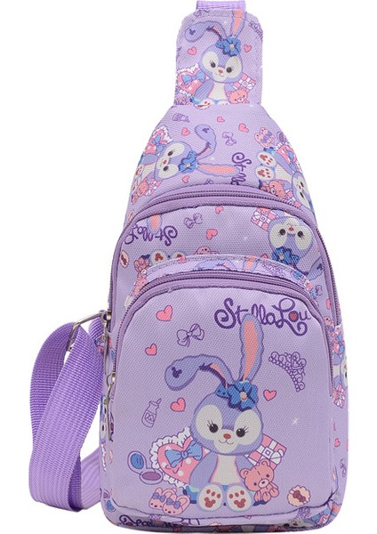 Sevimli Tavşan Karikatür Çocuk Günlük Crossbody Omuz Çantası (Yurt Dışından)