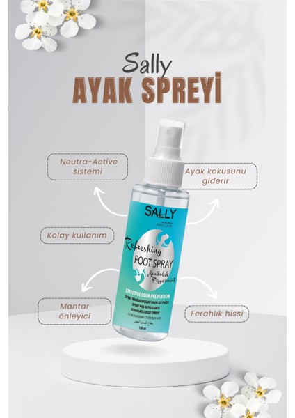 Ayak ve Ayakkabı Kokusu Önleyici ve Ferahlatıcı Sprey 100 ML fiyatları