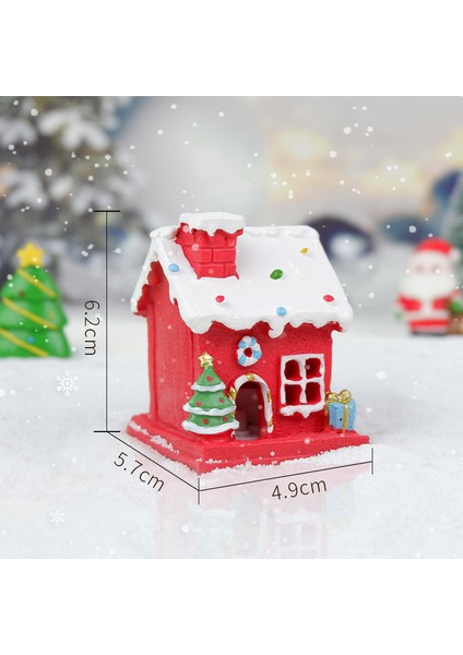 Noel Evi Parlayan Reçine Süsler Noel Evi Dekorasyon Hediye Dekorasyonu (Yurt Dışından) fiyatları