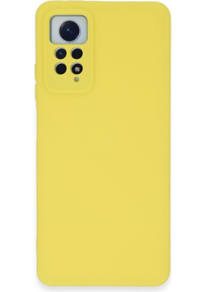Xiaomi Redmi Note 12 Pro 4g Kılıf Nano Içi Kadife Silikon - Sarı 300099