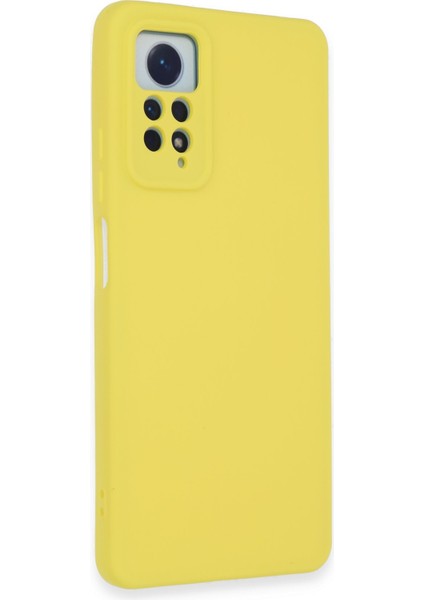 Xiaomi Redmi Note 12 Pro 4g Kılıf Nano Içi Kadife Silikon - Sarı 300099