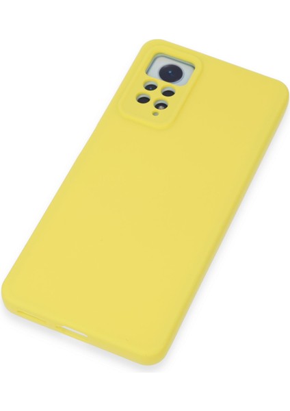 Xiaomi Redmi Note 12 Pro 4g Kılıf Nano Içi Kadife Silikon - Sarı 300099