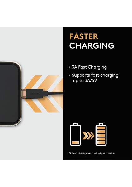 2m Lightning To Usb-A Şarj Kablosu - Siyah