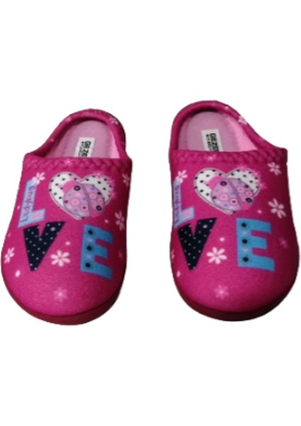 Kız Çocuk Pembe Love Figürlü Ev Içi Ultra Hafif Kaymaz Taban Kız Çocuk Terliği GZRTR5288 fiyatları