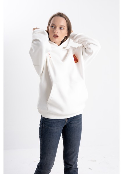 Unisex Oversize Cactus Jack Baskı Kapşonlu Sweatshirt fiyatları