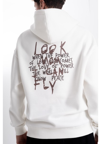 Unisex Oversize Cactus Jack Baskı Kapşonlu Sweatshirt fırsatları