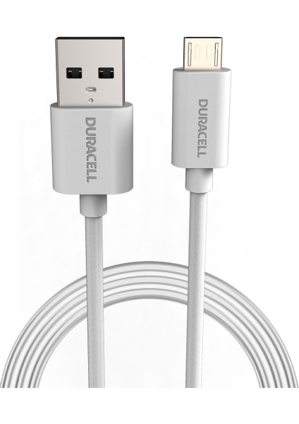 2m Usb-A To Micro USB Şarj Kablosu - Beyaz