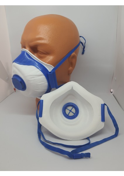 Bln Bm 033 Pro x Ffp3 Profesyonel Ventilli Toz Maske (5APARAT - 5 Maske)