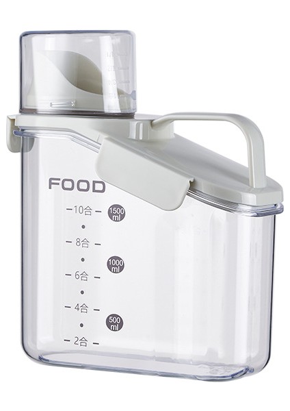 1600ML Ev Tipi Pirinç Kovası Büyük Kapasiteli Neme Dayanıklı Mühürlü Kutu Saklama Kutusu (Yurt Dışından)