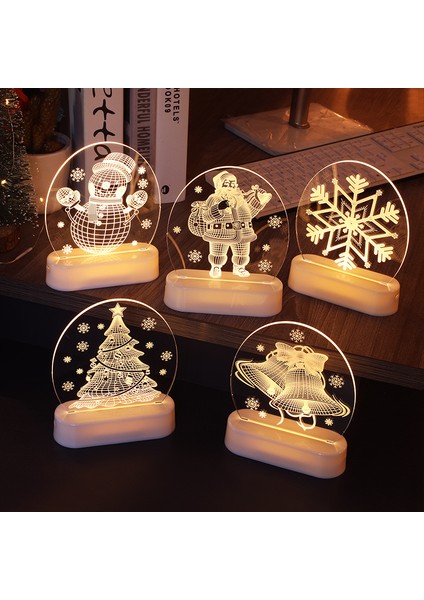 5 Küçük Gece Lambası Noel Süslemeleri (Yurt Dışından) modelleri