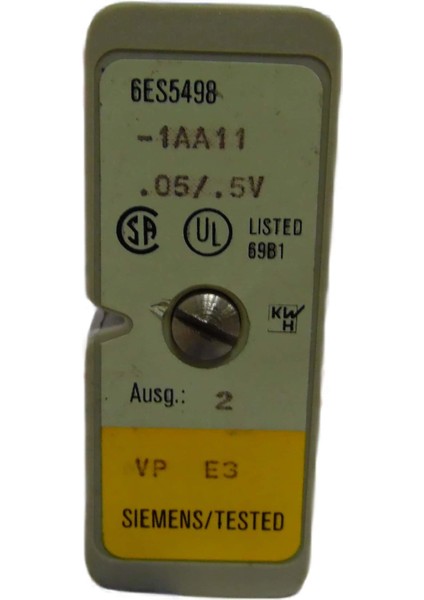 6ES5498-1AA11 Measurıng Range MODULE,+/-50/500MV/P