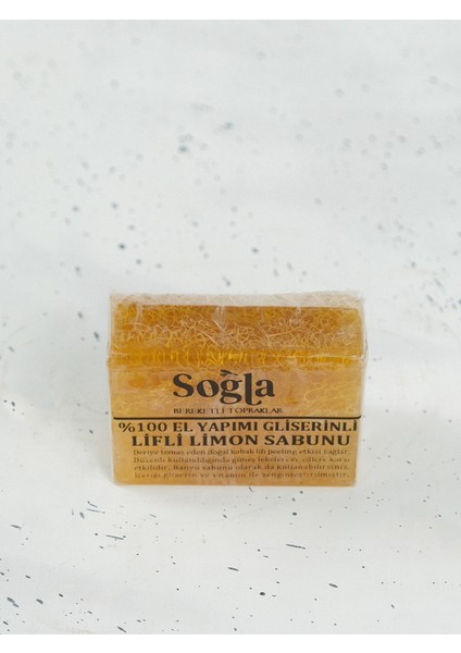 Doğal Limon Sabunu Kabak Lifli ve Gliserinli