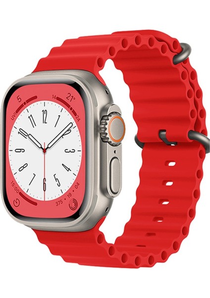 Watch HK9 Ultra 2 Amoled Ekran Android İos HarmonyOs Uyumlu Akıllı Saat Kırmızı