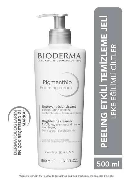 Pigmentbio Foaming Cream Aydınlatıcı Peeling Etkili Yıkama Jeli Yüz ve Vücut 500 ml