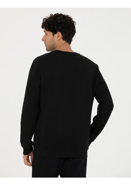 Pierre Cardin Erkek Siyah Regular Fit Sweatshirt 50273927-VR046