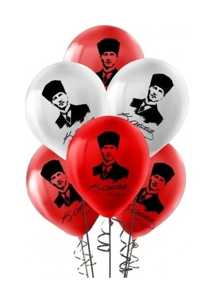 Atatürk Baskılı Balon 10'Lu Paket