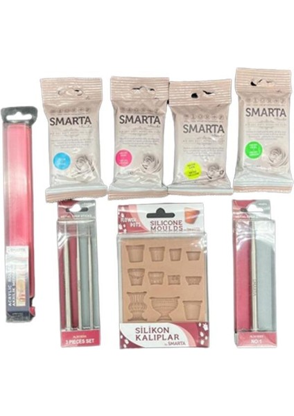 Havayla Kuruyan Modelleme Hamuru Seti-4