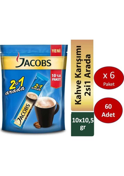 2si1 Ara 60 Stick Kahve (10 x 6 Paket)