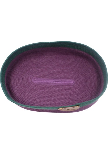 Yeşil Mor Hasır Kedi Yatağı modelleri