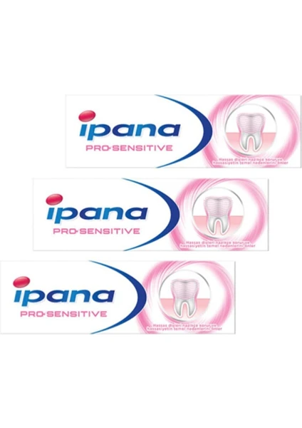 Ipana Pro Sensitive Diş Macunu 75 Ml X 3 Adet Ekonomik Paket