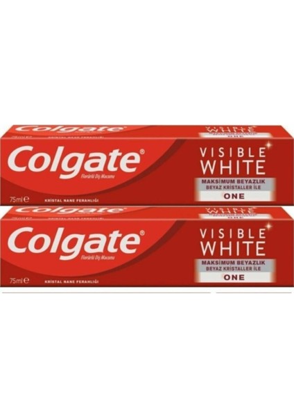 Visible White Maksimum Beyazlık Diş Macunu 75 Ml X 2 Adet