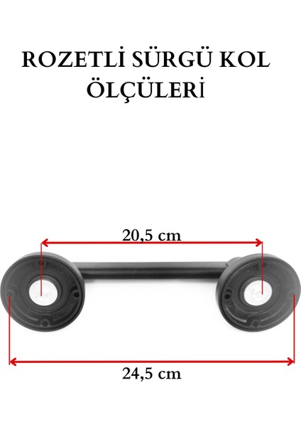 Rozetli Mat Siyah Çekme Kol 20 cm Sürgü Çekme Kapı Kolu modelleri