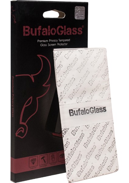 Bufaloglass iPhone 15 Plus Uyumlu Hayalet Ekran Koruyucu/ Privacy Screen Protector