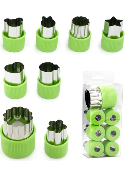 Ruyı 8 Parçalı El Koruyucu Paslanmaz Çelik Bisküvi Kesme Bento Dekoratif Kabak Çiçek Kesici Mutfak Çiçek Kesme Şekillendirme Aracı (Yurt Dışından)