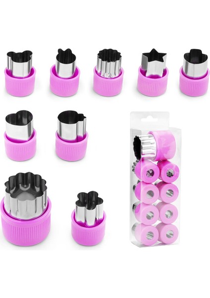 Ruyı 9 Parçalı El Koruyucu Paslanmaz Çelik Bisküvi Kesme Bento Dekoratif Kabak Çiçek Kesici Mutfak Çiçek Kesme Şekillendirme Aracı (Yurt Dışından)