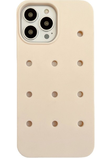 Iphone 14 Pro Max Kılıf Için Delikli Kılıf Dıy Snap-On Dekorasyon (Yurt Dışından)