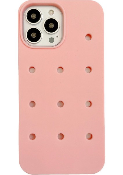 Iphone 12 Pro Max Kılıf Için Delikli Kılıf Dıy Snap-On Dekorasyon (Yurt Dışından)
