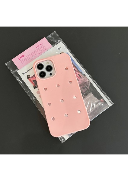 Iphone 12 Pro Max Kılıf Için Delikli Kılıf Dıy Snap-On Dekorasyon (Yurt Dışından) fiyatları
