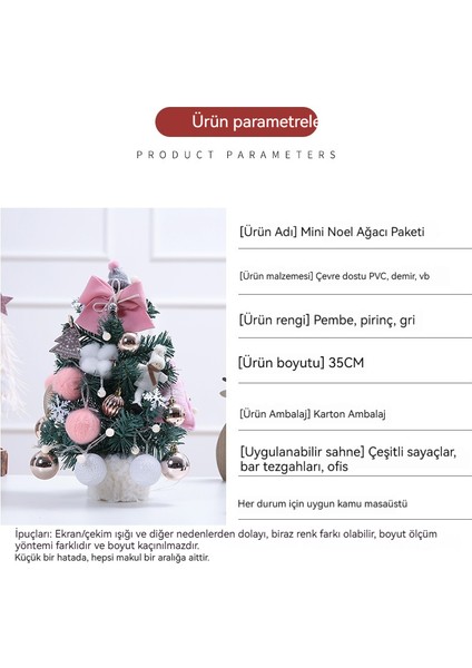 35CM Noel Mini Küçük Noel Ağacı Süsleri (Yurt Dışından) indirimleri