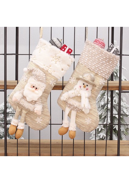 Kumaş Asılı Bacak Noel Baba Kardan Adam Bebek (Yurt Dışından) indirimleri