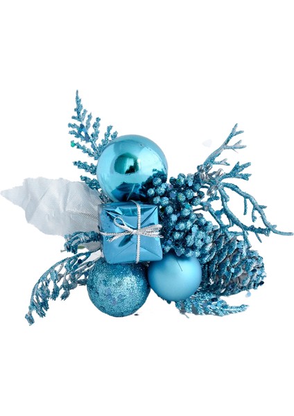 Altın ve Gümüş Kırmızı Noel Topu (Yurt Dışından)