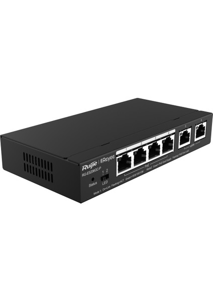 Reyee RG-ES206GC-P 6 Portlu , 4 Port POE (54W) Gigabit , Cloud  Yönetilebilir , Switch