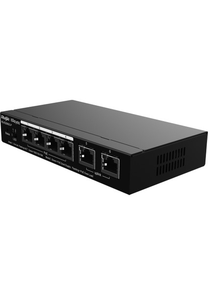 Reyee RG-ES206GC-P 6 Portlu , 4 Port POE (54W) Gigabit , Cloud  Yönetilebilir , Switch