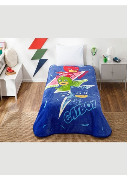 Lisanslı Battaniye Pj Masks Heroes Tek Kişilik