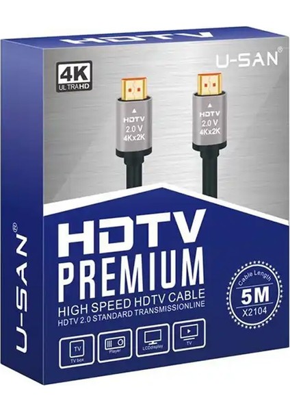 4K UHD 18GBPS Için Hdtv Kablosu Ultra Ince Yüksek Hızlı Kablo Hdtv