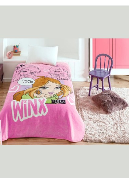 Lisanslı Battaniye Winx Girls Club Tek Kişilik