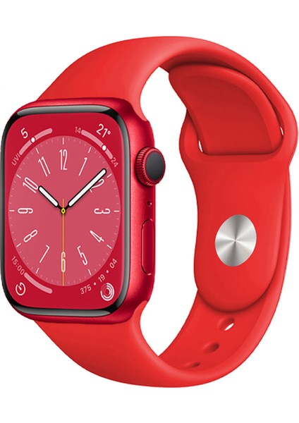Apple Watch 8 45MM ile Uyumlu Silikon Kordon Kayış - FC005