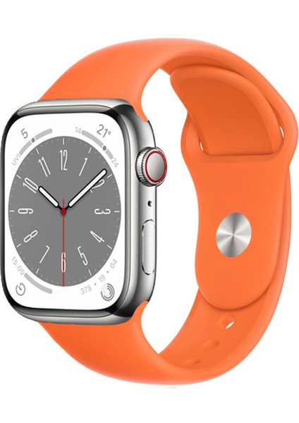 Apple Watch 8 45MM ile Uyumlu Silikon Kordon Kayış - FC005