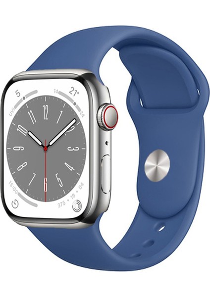 Apple Watch 9 45MM ile Uyumlu Silikon Kordon Kayış - FC005