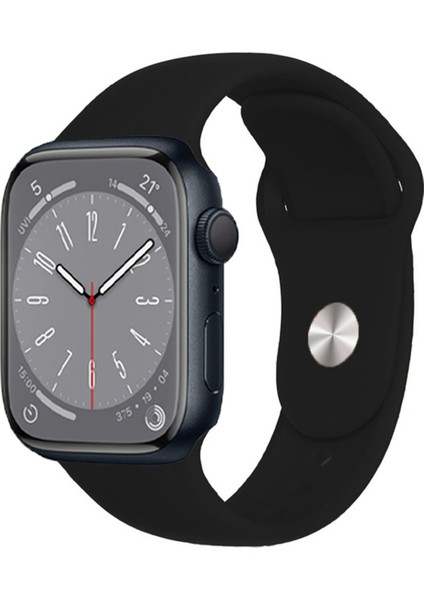 Apple Watch 9 45MM ile Uyumlu Silikon Kordon Kayış - FC005