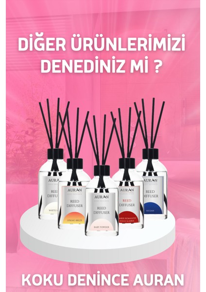 Beyaz Gül Çubuklu Oda Kokusu Bambu Kokusu White Rose Reed Diffuser 50ml