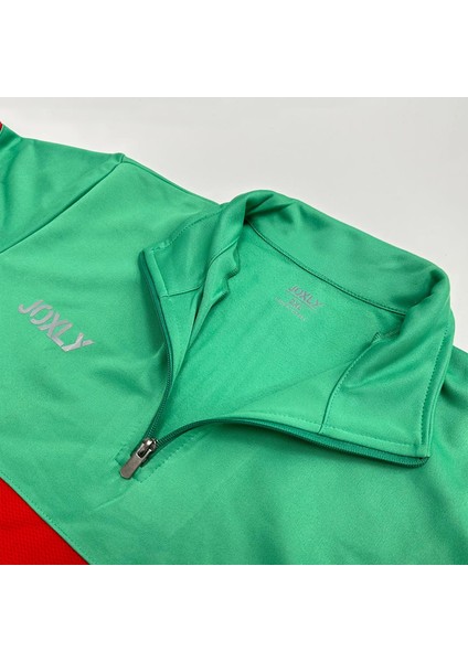 Yarım Fermuarlı Yeşil Erkek Eşofman Üstü modelleri