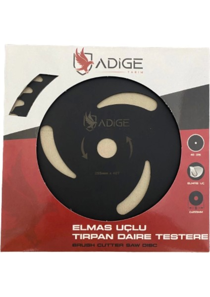 Elmas Uçlu Daire Testere 255MM x 40T (460 Gr)