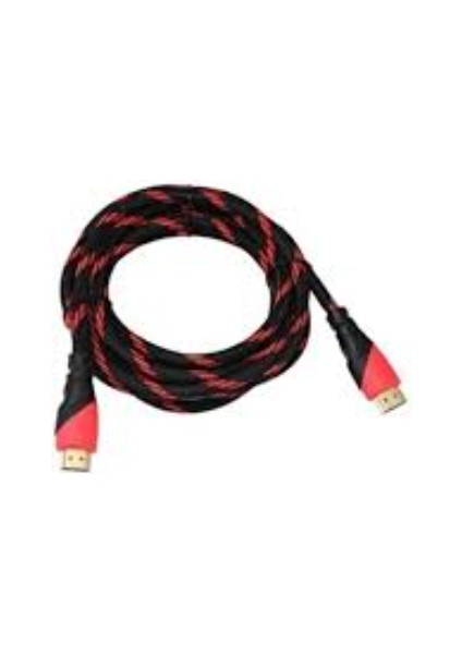 3 Metre HDMI Kablo 3 Metre Örgülü HDMI Kablo 3 Metre Altın Uçlu HDMI Kablo