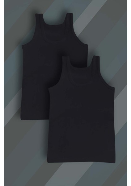 2'li Erkek Siyah Atlet